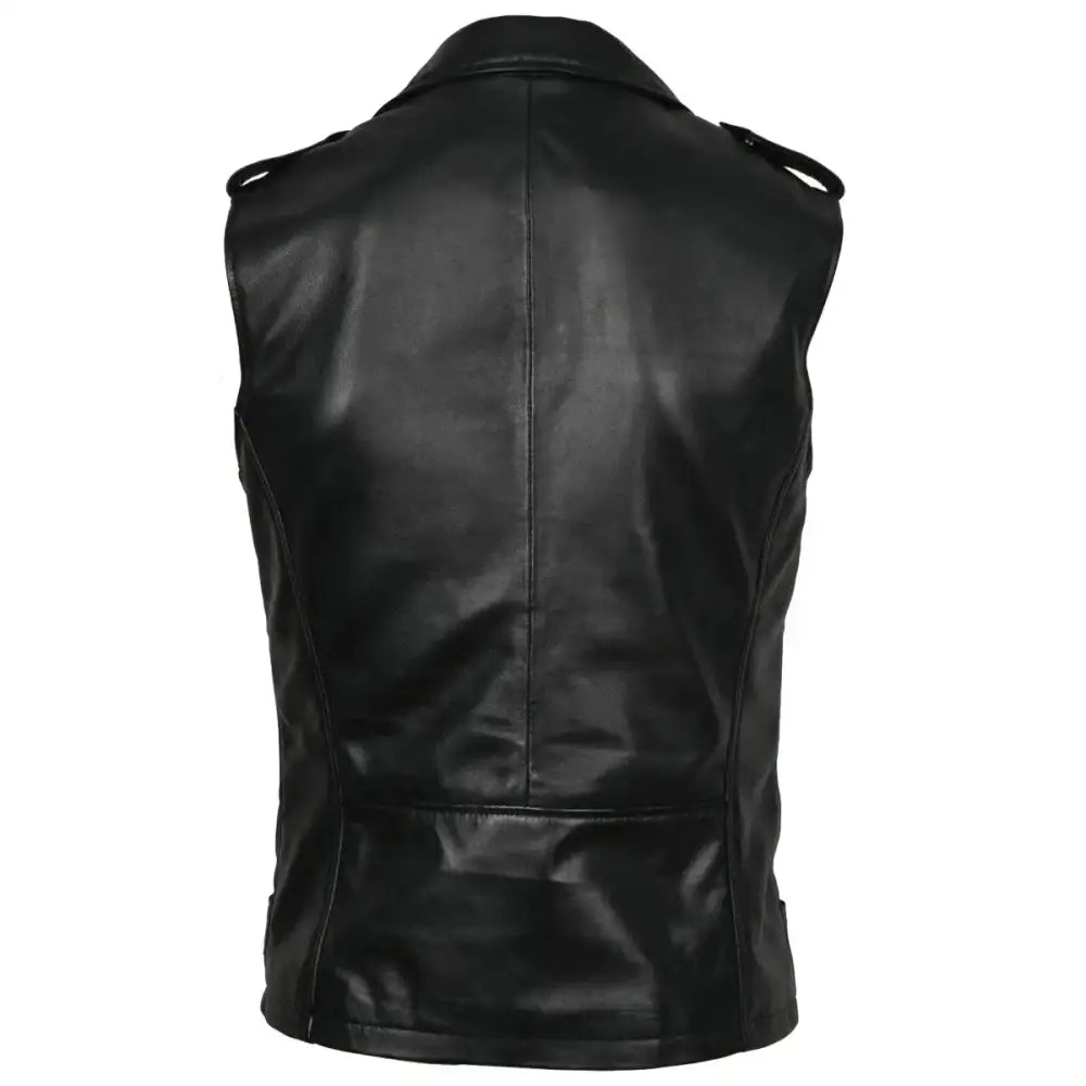 Mens Leather Fashion Vest-1