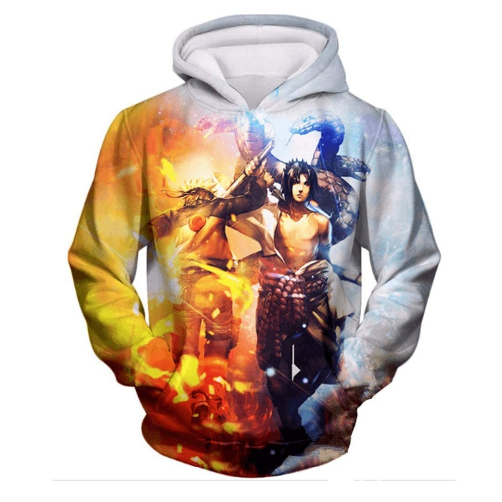 Super Cool Harajuku Hoodies Uzumaki Naruto 3D Hoodie Men Women Pullovers Hooded Sweatshirts Fashion Hoody Streetwear Coat Top