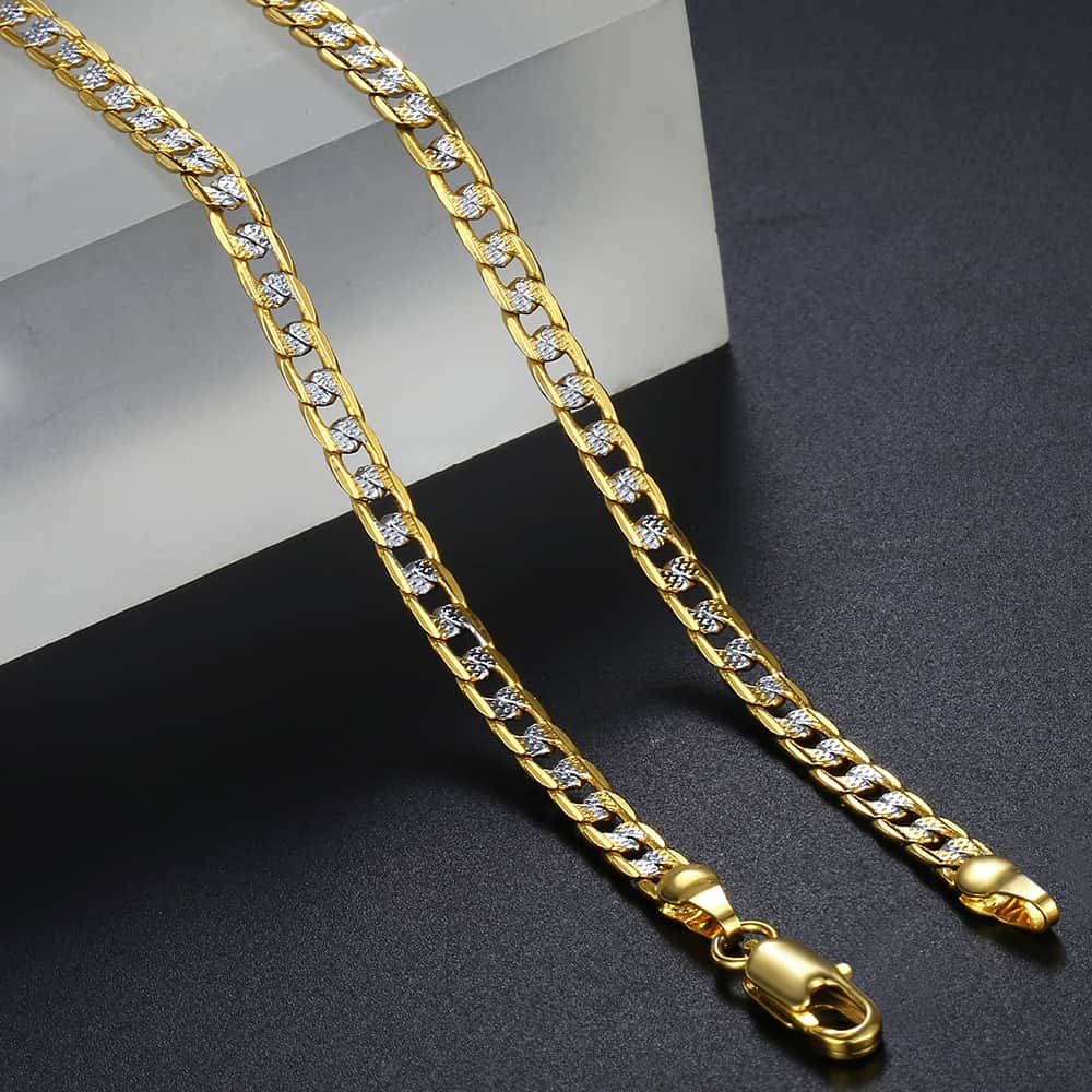 Gold Chain Necklace for Men Women Cuban Link Chains Mens Womens Necklaces Wholesale 2019 Fashion Men's Woman Jewelry