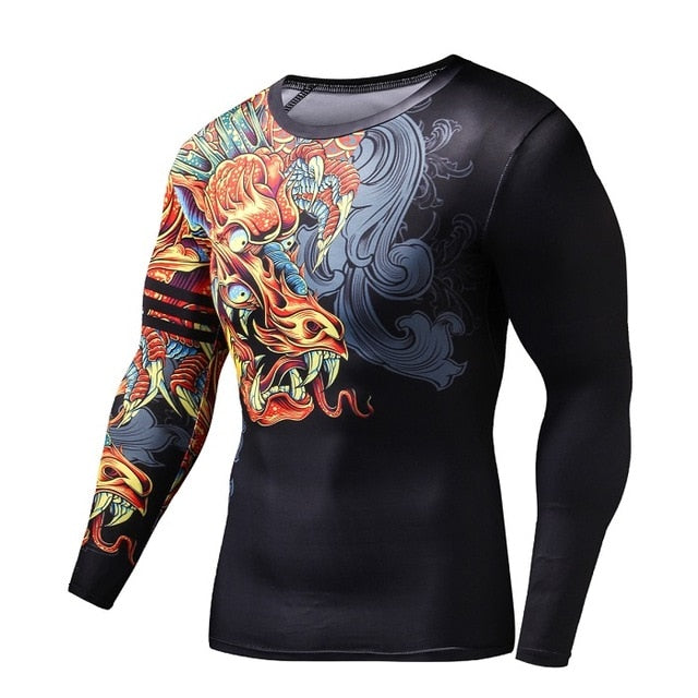 Funny T Shirts Chinese Style Dragon 3d T Shirt Fashion Hip Hop Party Brand Clothing Men Plus Fitness Clothing