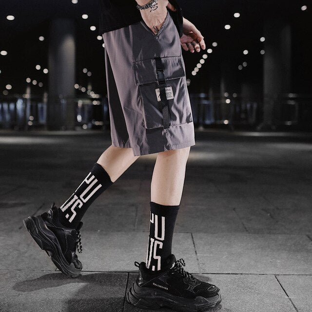 Streetwear Men's Shorts Knee Length Summer New Fashion Printed Hiphop Men Short Pants Mens Beach Pants Loose Leisure