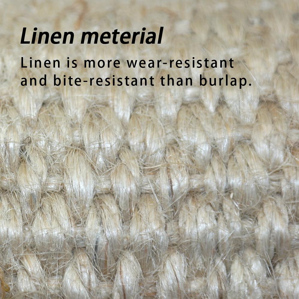 Jute Dog Tug Bite Toy with 2 Handles Pet Chewing Toys for Pet Training Sporting and Interaction Tugging For Medium Large Dogs