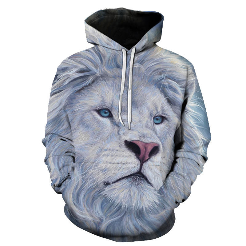 Novelty Flame Lion Hoodie Men's Animal Men's Clothing Flame Hoodie Sweatshirt Sweatshirt 3D Hoodie Sportswear Unisex clothing