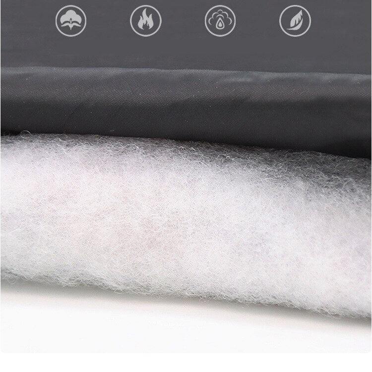 Thick Dog Coat Clothes Reflective Dogs Harness Clothes Vest Waterproof Pet Clothing With Fur Collar Large Dogs Jacket Outfit