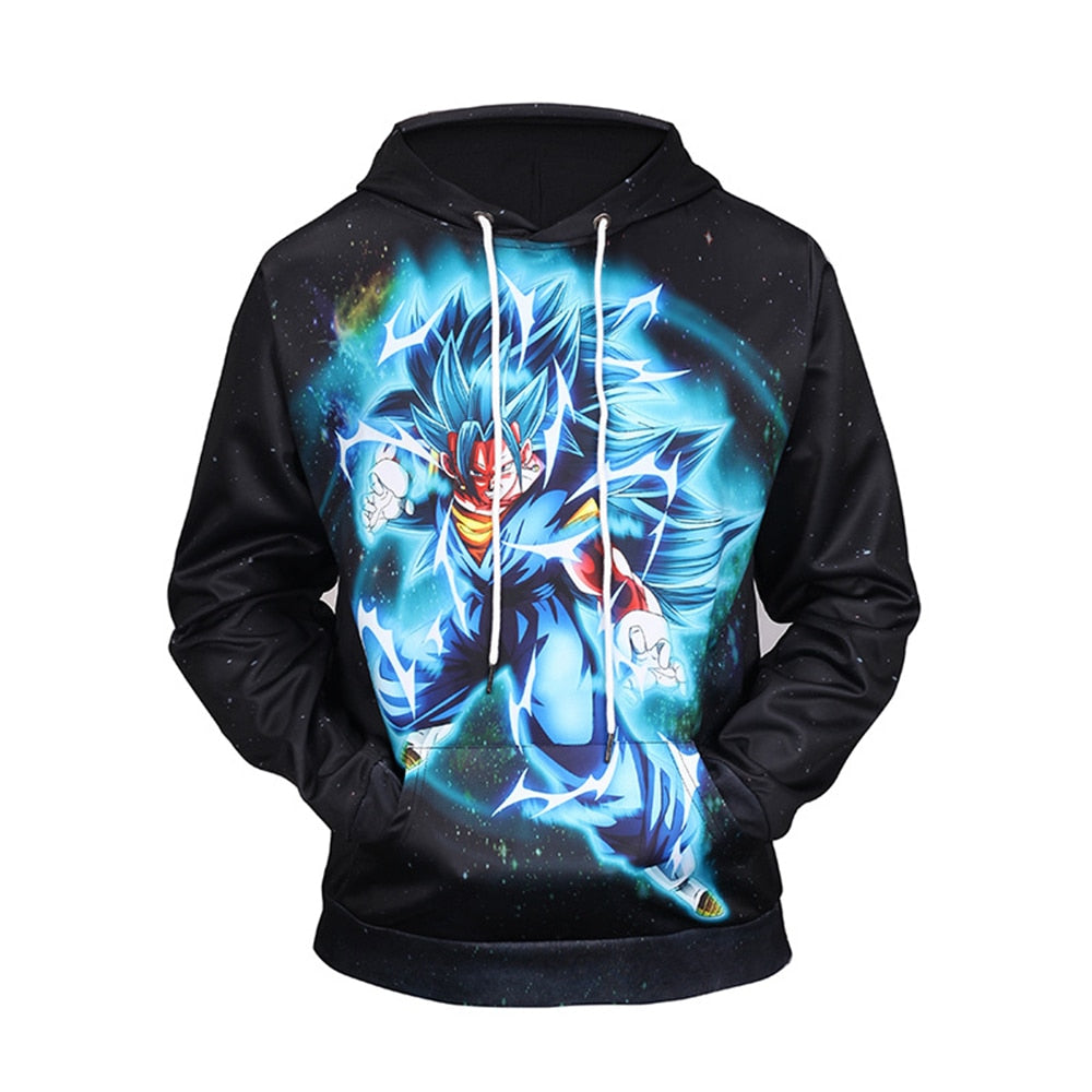 New hoodie cartoon Dragon Ball  print hooded sweater-0