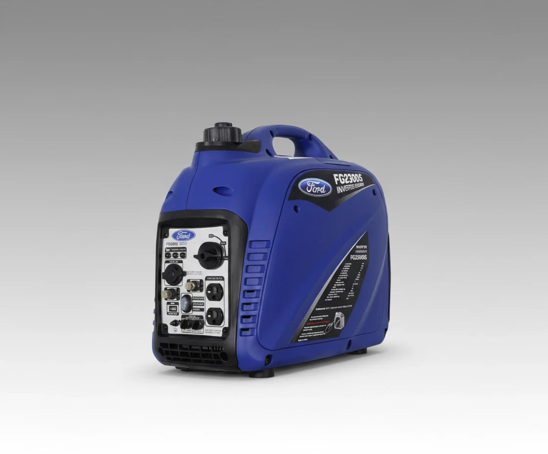 Ford NUT_FG2300is 2300 Watt Portable Gasoline Super Quiet Inverter Generator FG2300iS, Blue