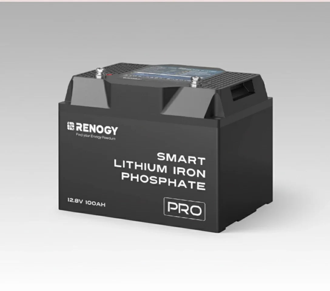 Pro- 12V 100Ah Smart Lithium Iron Phosphate Battery w/ Bluetooth & Self-Heating-0