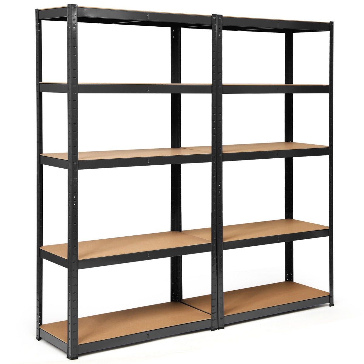 NNECW Heavy Duty Storage Rack with Adjustable Shelves for Home/ Office/ Garage-Black