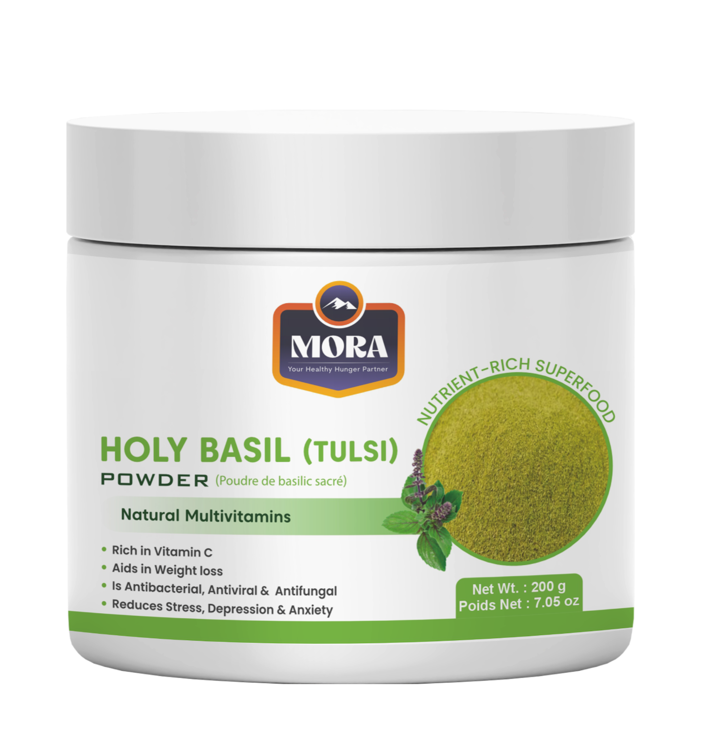 Holy Basil Powder for Respiratory, Immune & Stress Support